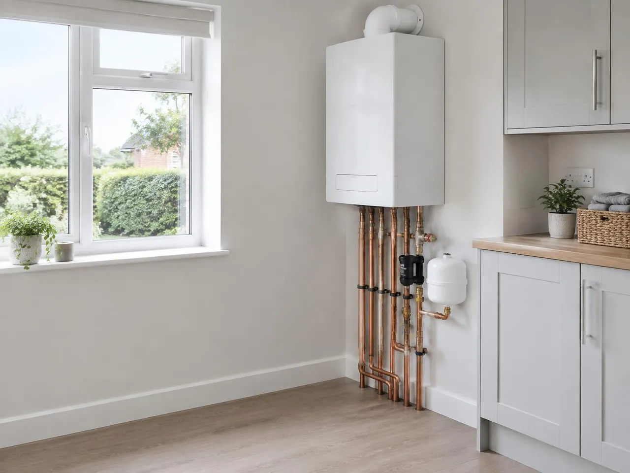 Representative boiler installations in a customer's home